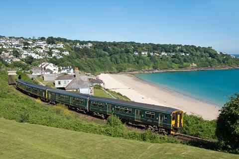 GWR Class 150 DMU on St Ives Branch (Photo: Tony Miles)