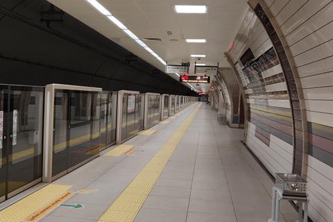 Istanbul metro M5 station