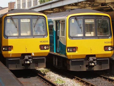 DMUs at Cardiff Queen Street (Photo: Arriva Trains Wales).