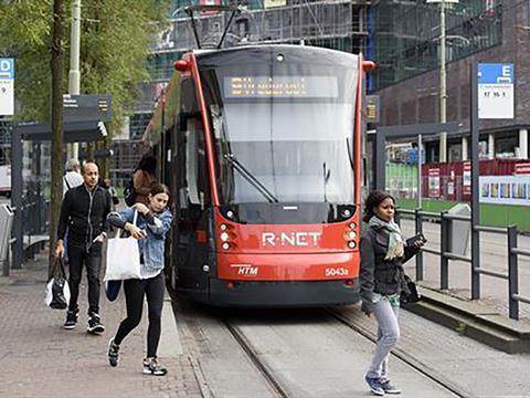 Den Haag residents can cast their vote on board a tram during the Dutch elections to the European Parliament.