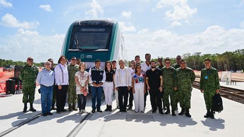 Tren Maya first trainset arrives