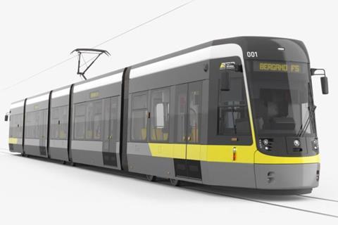 Bergamo T2 tram impression