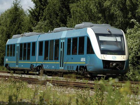 An Arriva train in Denmark.