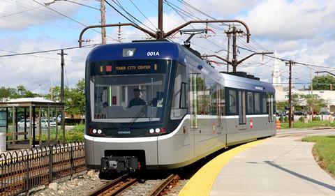 Greater Cleveland RTA Siemens Mobility S200 LRV (Image Siemens Mobility)