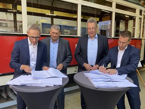 Halle Stadler Tina tram contract