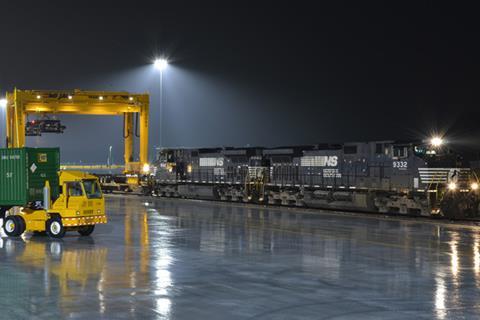 Norfolk Southern's Franklin County Regional Intermodal Facility at Greencastle, Pennsylvania.