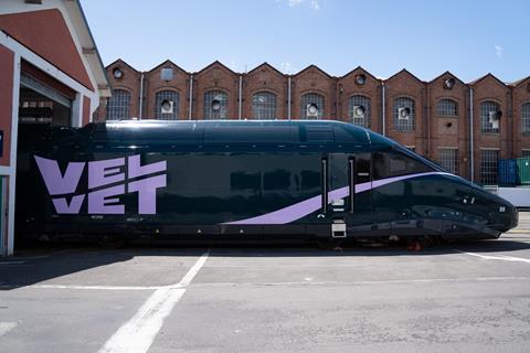 Alstom Avelia Horizon high speed train power car for Velvet