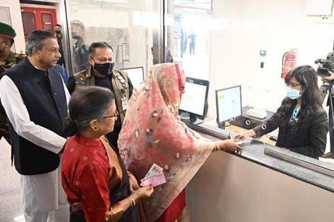 Dhaka Metro Line 6 opening ceremony Prime MInister buys ticket