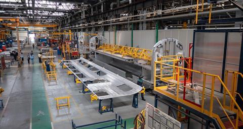 Velvet coach under constrction in La Rochelle (Photo Alstom/Paul Godard)