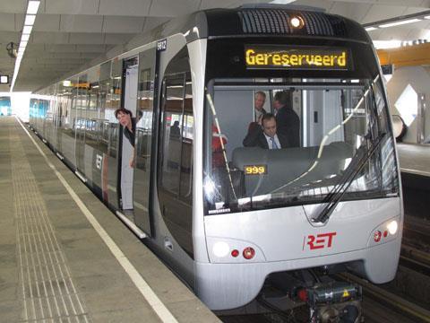 Trainset 5612 at Slinge, the future terminal of Line E.