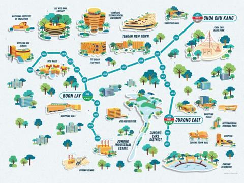 Jurong Region Line map