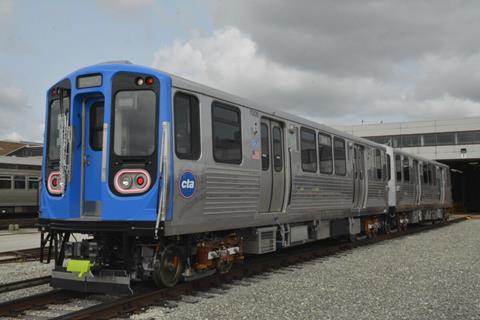 us Chicago metro train Series 7000