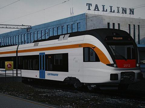 Impression of Stadler Flirt electric train for Tallinn.