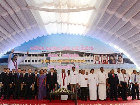 Groundbreaking ceremony for the first phase of Sri Lanka's Southern Railway project.