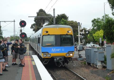 Melbourne suburban train.
