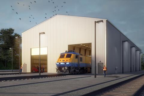 Impression of UKRL shed