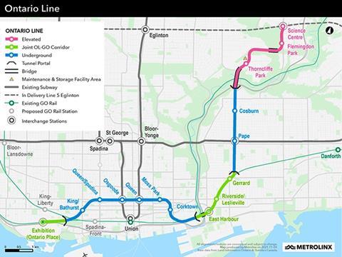 Ontario_Line_Map