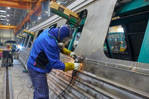 Ukrainian Railways KVSZ coach assembly (Photo KVSZ)