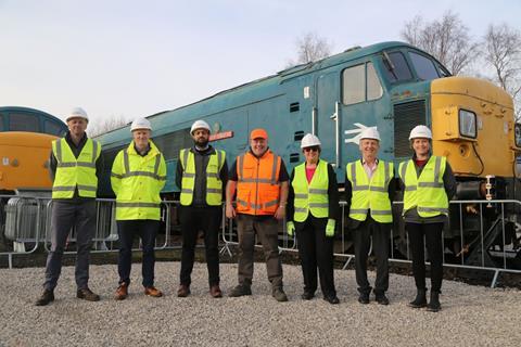 Work has begun to be build the Derbyshire Rail Industry Innovation Vehicle rail research, development and training centre next to the historic Barrow Hill Roundhouse near Chesterfield.