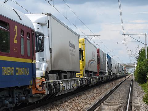 CFR Marfa has launched a rolling motorway service (Photo: Alexandru Mihailescu).