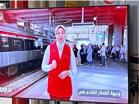 Cairo sign langage on platform (Photo RATP Dev)