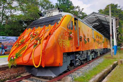 Chittaranjan Locomotive Works has rolled out the first pair of WAP-5 electric locomotives designed for top-and-tail operation on Tejas Express privately-operated passenger services.