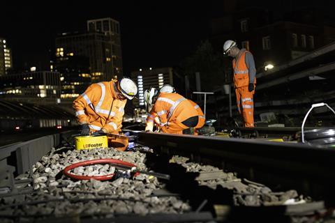 LB Foster lubrication trial at London Waterloo