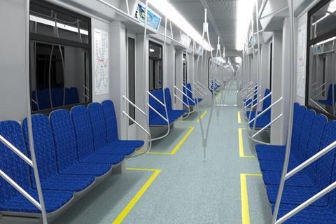 KVSZ metro train interior impression