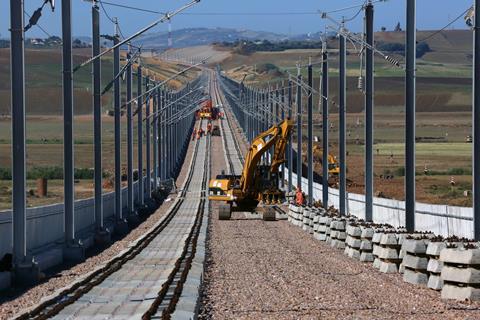 Africa's inaugural high speed rail project was launched in 2011. Photo: Colas Rail.