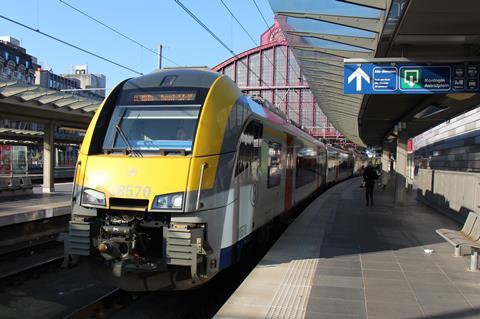 SNCB Siemens Mobility Desiro EMU at Antwerpen