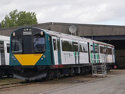 Three two-car Vivarail Class 230 D-Train.