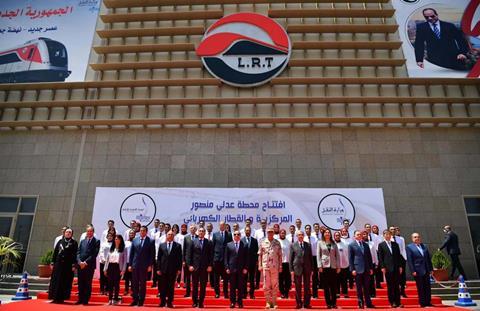 Cairo to 10th Ramadan City and New Administrative Capital electric railway inauguration (1)