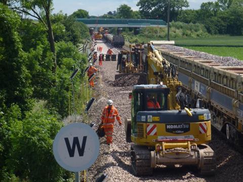 Infrastructure renewals (Photo: Network Rail).