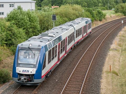AKN Alstom Lint 54 diesel multiple-unit (Photo: AKN Eisenbahn AG).