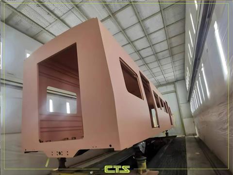 Astana light metro cars in CRRC Tangshan factory (Photo City Transportation Systems - Astana) (1)