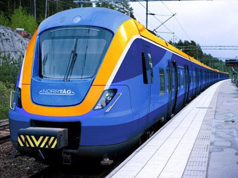Impression of Alstom X62 EMU for Norrtåg.