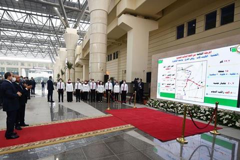 Cairo to 10th Ramadan City and New Administrative Capital electric railway inauguration (2)