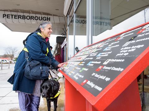 Virgin Trains East Coast stations are being equipped with ‘maps for all’ which were developed with the Royal National Institute of Blind People.