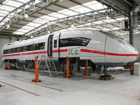 Photograph of Siemens Velaro D high speed train under construction (Photo: Ralf Roman Rossberg).