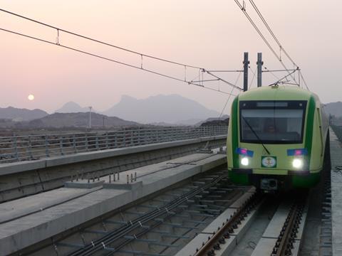 The metro will be separate from the existing line built to carry pilgrims (Photo: Atkins).