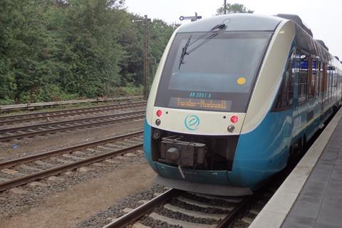 Arriva train at Niebüll.
