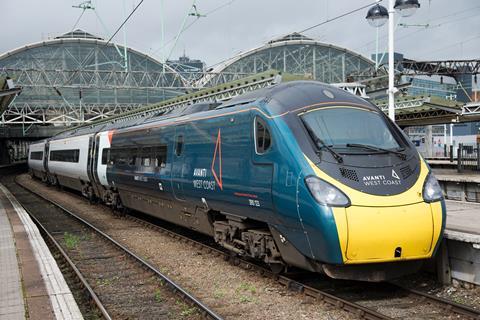 Avanti West Coast Pendolino at Manchester Piccadilly (Photo Tony Miles)