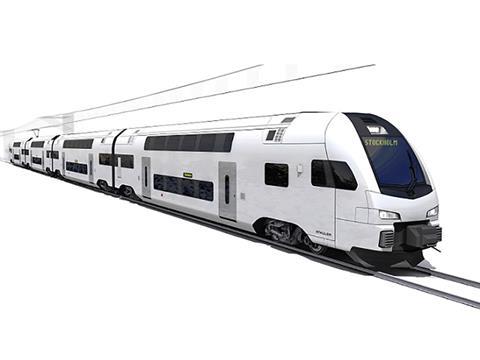 Mälardalstrafik plans to order 33 Stadler Kiss EMUs.