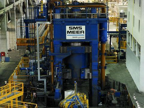 SMS Meer wheel plant at the Lucchini RS site in Lovere.