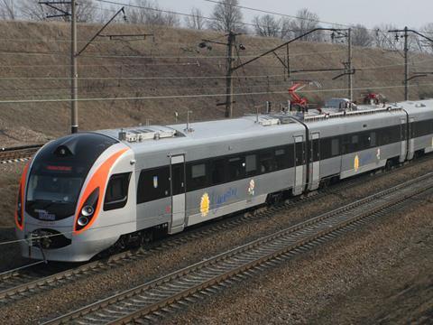 Hyundai Rotem inter-city train in Ukraine (Photo: Vyacheslav Kobris).