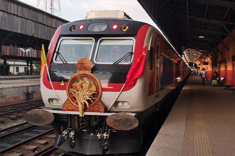 S14 diesel trainset supplied to Sri Lanka by CRRC Qingdao Sifang