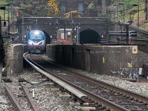 The Hudson Tunnels are used by both Amtrak long-distance and New Jersey Transit commuter trains. Amtrak is the infrastructure owner for this section of the Northeast Corridor.