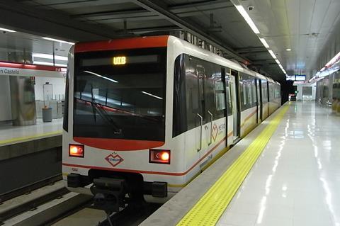 Palma metro train