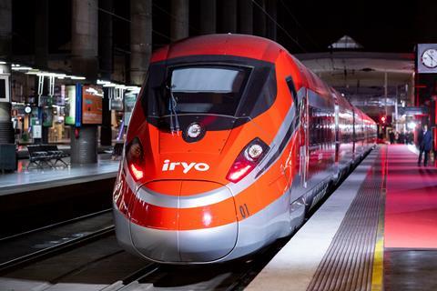 Iryo branded ILSA ETR1000 high speed train (Photo: Iryo)