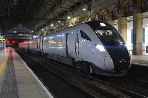 Avanti West Coast Hitachi Class 805 testing at Preston station